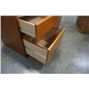 Image 6 : PAIR OF TEAK 3 DRAWER NIGHTSTANDS