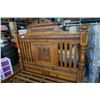Image 2 : CARVED WOOD QUEENSIZE BED FRAME