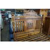 Image 8 : CARVED WOOD QUEENSIZE BED FRAME