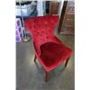 Image 2 : RED STUDDED ACCENT CHAIR