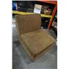 Image 2 : 2 BROWN ACCENT CHAIRS / MODULAR CHAIRS
