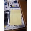 Image 8 : CASE OF OFFICE SUUPLIES - TAPE, PENS, NOTEPADS, PAPER CLIPS, BINDER CLIPS, STICKY NOTES