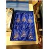 Image 2 : 6 DOULTON INTENATIONAL WINE GOBLETS AND SILVER PLATE TEASET