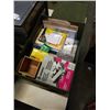 Image 2 : BOX AND BIN OF OFFICE SUPPLIES AND ORGANIZER