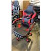 Image 1 : AS NEW RED AND BLACK GAMING CHAIR