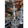 Image 2 : PAIR OF CRYSTAL PENDENT TABLE LAMPS