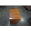 Image 2 : TEAK 2 DRAWER FILING CABINET ENDTABLE