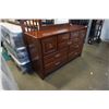 Image 2 : MODERN 9 DRAWER DRESSER WITH MIRROR