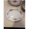Image 2 : ROYAL ALBERT CHINA PLATTER, GOLD CASTLE PLATTER AND POTTERY BOWL