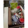 Image 2 : BOX OF CRAFTS SUPPLIES, BEADS, PAINTS