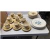 Image 1 : MIKASA GARDEN CLUB CUPS AND SAUCERS AND BOWLS AND OTHER IRONSTONE PLATES