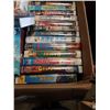 Image 8 : DVD PLAYER AND BOX OF MOVIES AND TAPES