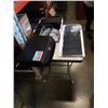 Image 1 : TRAY OF ELECTRONICS, SPEAKERS, AND PRINTER
