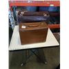 Image 1 : 2 VINTAGE LEATHER SALESMAN SAMPLE BRIEFCASES