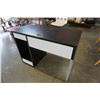 Image 8 : White and black desk  - 41 inches wide x 20 deep x 30 tall