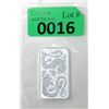 Image 1 : 1 Oz .9999 Silver 2020 Double Dragon Bar