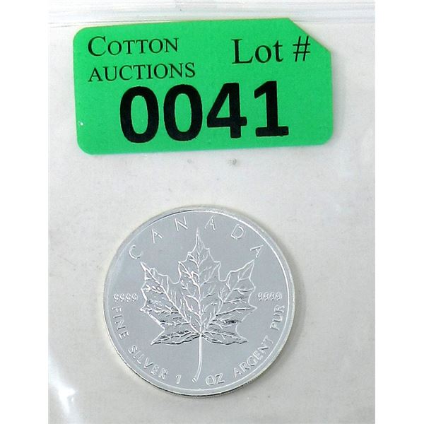 1 Oz. .9999 Silver 2011 Canadian Maple Leaf Coin