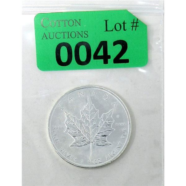 1 Oz. .9999 Silver 2011 Canadian Maple Leaf Coin