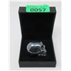Image 2 : Carved Hematite Gemstone Skull in Fitted Box