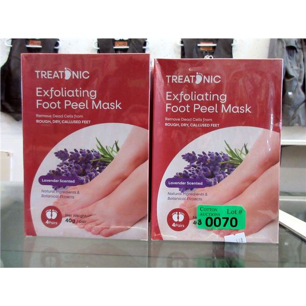 8 New Packs of 4 Pairs of Lavender Foot Masks