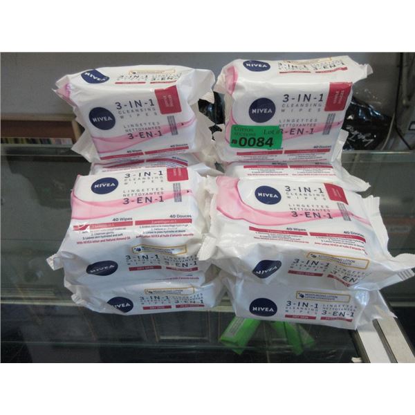 10 Packs of 40 Nivea 3-in-1 Cleansing Wipes