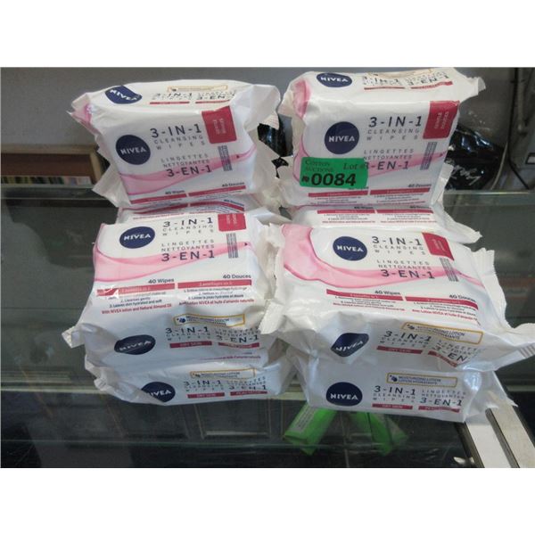 10 Packs of 40 Nivea 3-in-1 Cleansing Wipes