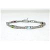 Image 1 : Multi Gemstone & Diamond Tennis Bracelet