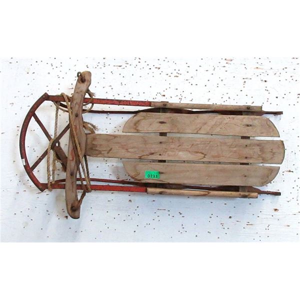 Wood Children's Sled