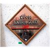 Image 1 : Coors Extra Gold Draft Pub Mirror - 24" x 24"