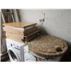 Image 1 : 1 Round & 4 Square Butcher Block Table Tops