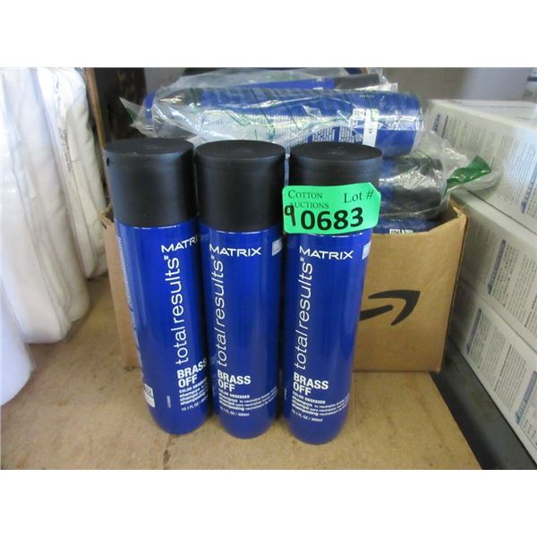 9 x 300 ml Matrix Total Results Brass Off Shampoo