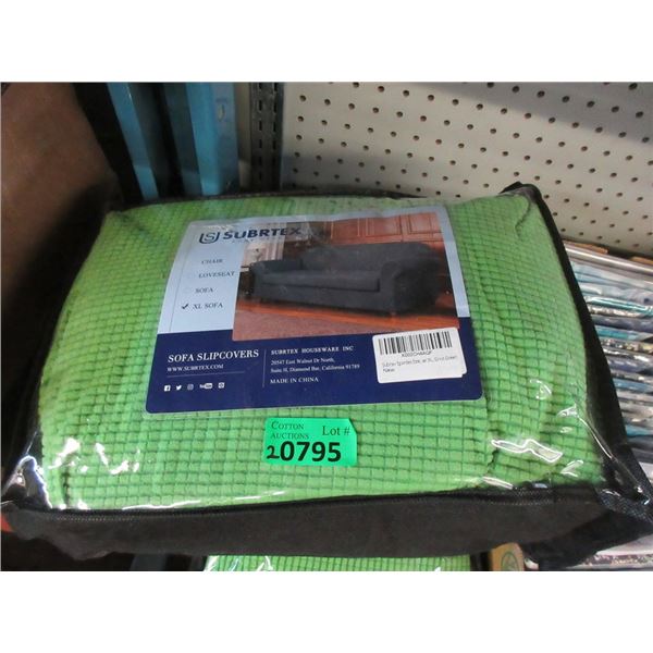 2 New Green XL Sofa Slip Covers