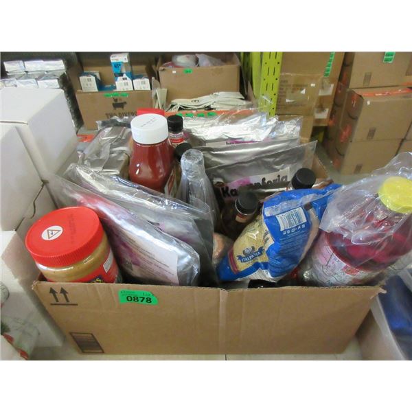 Box Lot of Assorted Food Products