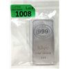 Image 1 : 10 Oz. .999 Silver JBR Recovery Silver Bar