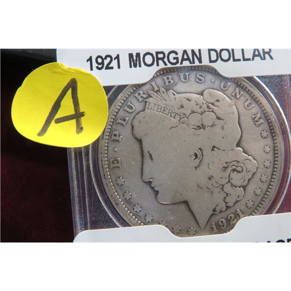 1921 D Morgan Silver Dollar