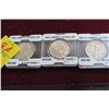 Image 1 : 3-1941-D/1942/1943 Silver Liberty Half Dollar - 3 X $