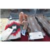 Image 1 : Navajo Wool Woven Rugs (2) & Clay Figurines (2)