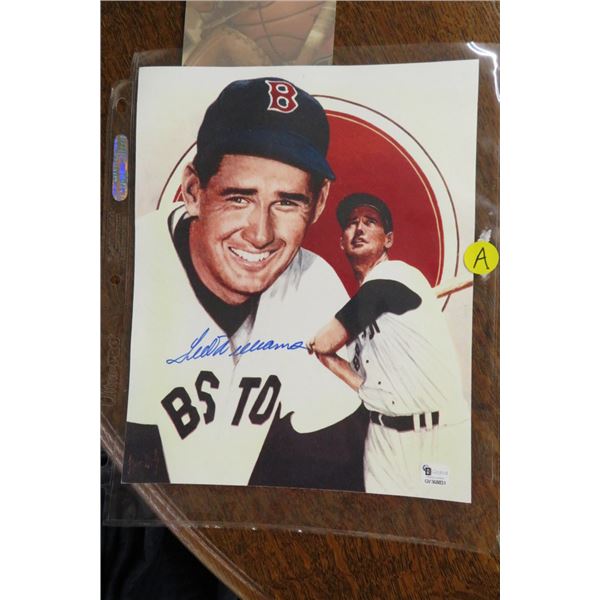 Ted Williams Autographed Photo w/COA