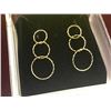 Image 2 : 14K Yellow Gold Hoop Earrings