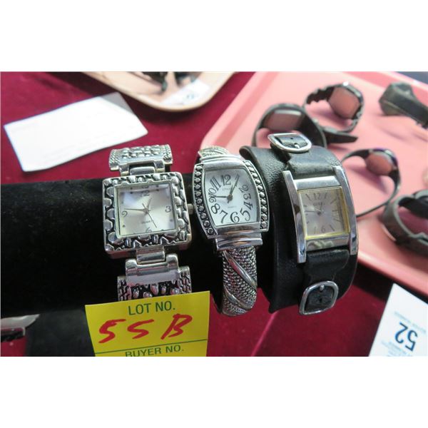 3-Ladies Fashion Watches - 3 X $ - Working