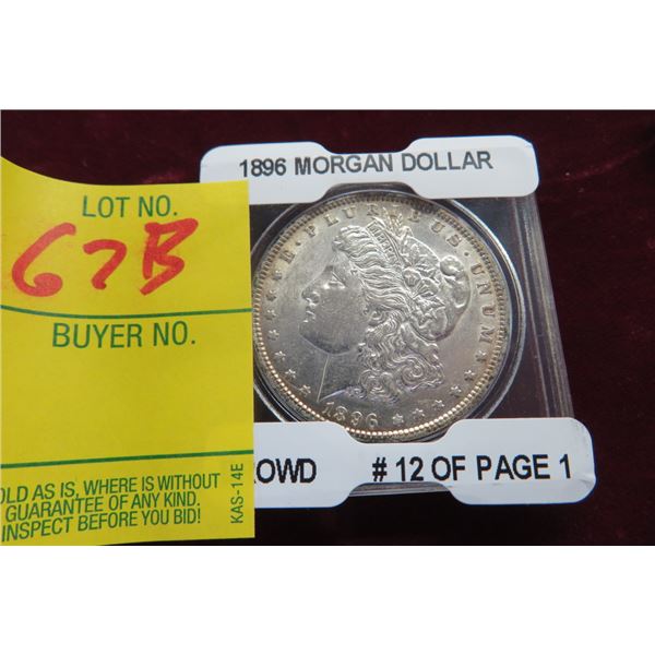 1896 Silver Morgan Dollar