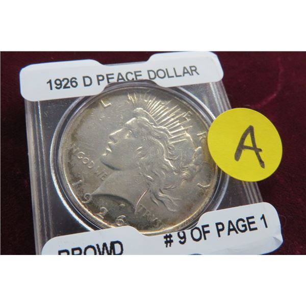 1926-D Silver Peace Dollar