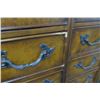Image 3 : Highboy Burl Wood Carved 21 Drawer Dresser