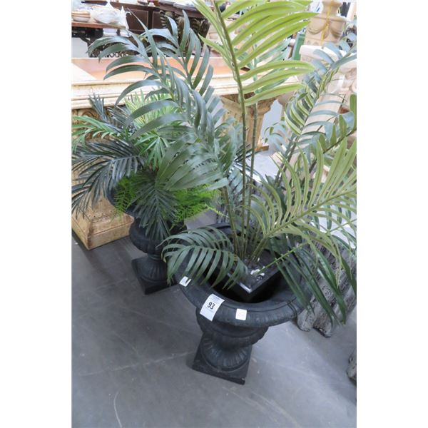 2-Planter w/Faux Plants - 2 X $