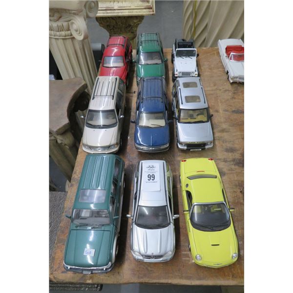 9-Die Cast Collector Car Land Rover, Jeep, Ford - 9 X $