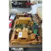 Image 1 : 9-Asst. Collector Wood Carved Toy Cars - 9 X $