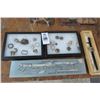 Image 1 : Lot W/S/S Carving Set, Watch, Buttons & More