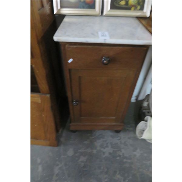 Marble Top 1 Over 1 Side Cabinet