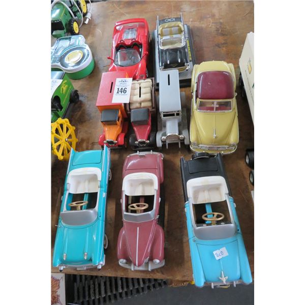 9-Die Cast Convertibles & Car Banks - 9 X $