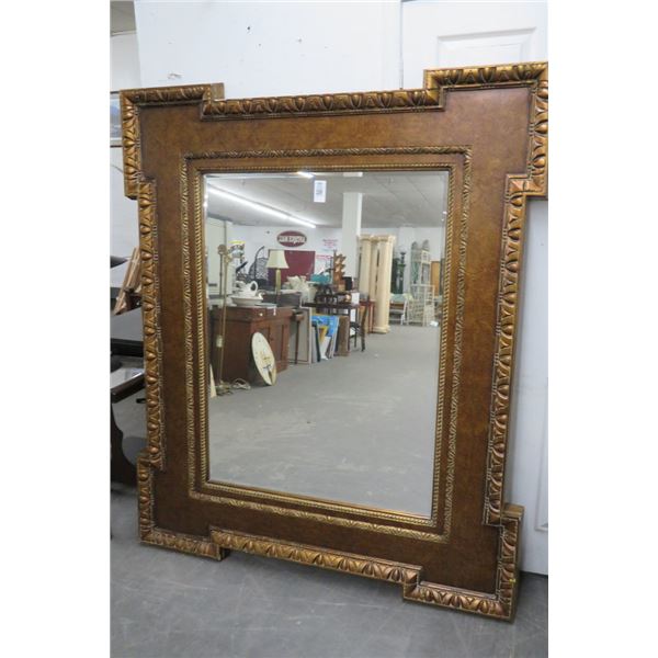 Carved Wood Framed Beveled Mirror - 6' x 59" - No Ship